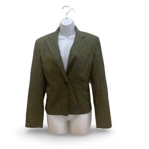 A Line Stretch Pinstripe Blazer